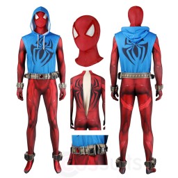 Scarlet Spider Ben Reilly Cosplay Costumes Spider-Man Across The Spider-Verse Jumpsuits