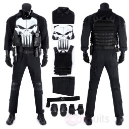 The Punisher One Last Kill Cosplay Costume Frank Castle Suit