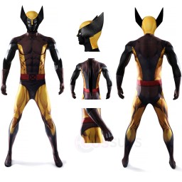 X-Men Wolverine The Brown Cosplay Costume Jumpsuit