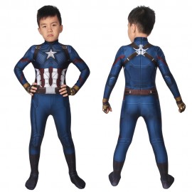 Avengers Endgame Costumes Steven Rogers Captain America Cosplay For Kids Halloween Costumes