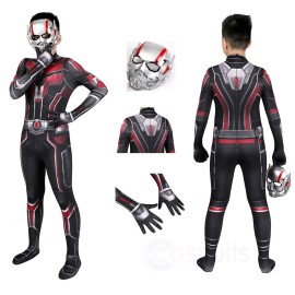 Kids Ant-Man And The Wasp Quantumania Cosplay Costumes Scott Lang Jumpsuit