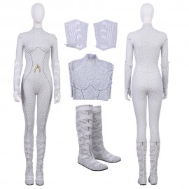 Queen Atlanna Cosplay Costume Queen of Atlantis White Jumpsuit