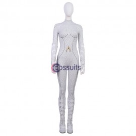 Queen Atlanna Cosplay Costume Queen of Atlantis White Jumpsuit