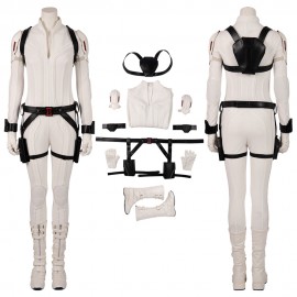 Black Widow 2020 White Costumes Natasha Romanoff Cosplay White Suits