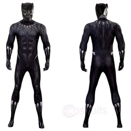 Black Panther Wakanda Forever Black Jumpsuit Cosplay Costume