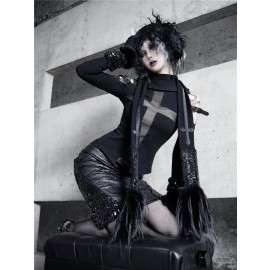 Shadow Stalker Gothic Faux Wool Base Layer Shirt