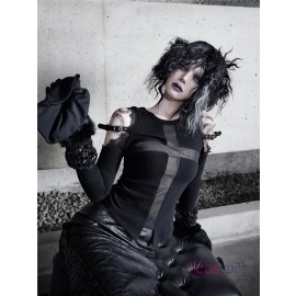 Shadow Stalker Gothic Faux Wool Base Layer Shirt