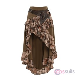 Dragon Era Steampunk Skirt with Detachable Waist Bag