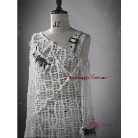 Madhouse Distressed Knit Off-Shoulder Top