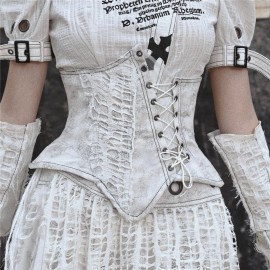 Madhouse Distressed Fishbone Waist Belt