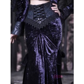 Moon Goddess Gothic Fishtail Long Skirt