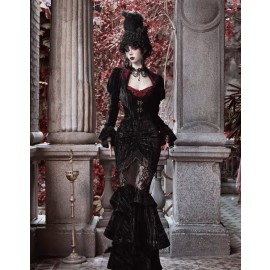 Gothic Mermaid High-Waist Skirt