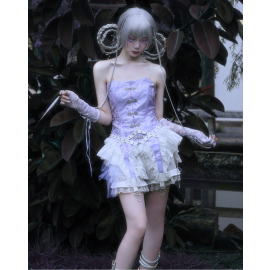 God's Redemption Lace Tiered Shorts