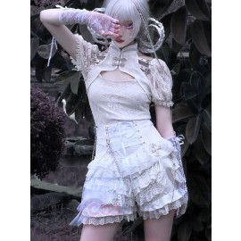 God's Redemption Lace Tiered Shorts