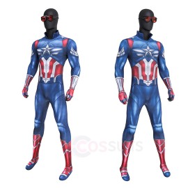 Sam Wilson Captain America Brave New World Cosplay Costume