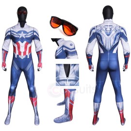 Sam Wilson Captain America Brave New World Cosplay Costume