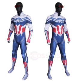 Sam Wilson Captain America Brave New World Cosplay Costume