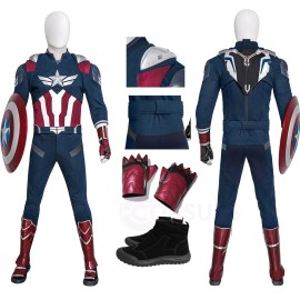 Sam Wilson Captain America 4 Cosplay Costumes Top Level