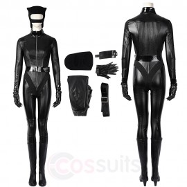 Catgirl Cosplay Costume 2022 Movie CW Selina Kyle Black Suit