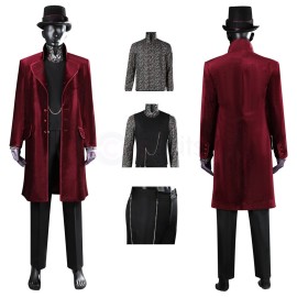 Charlie and the Chocolate Factory Cosplay Costume Willy Wonka Halloween Suit