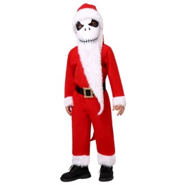 Child Jack Skellington Santa Costume from The Nightmare Before Christmas