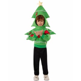 Christmas Tree Jacket Cosplay Costume for Boys Holiday X-Mas Party