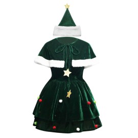 2022 Green Christmas Tree Cosplay Costume for Holiday Celebrations
