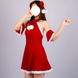 2022 New Christmas Maid Costume for Women Sexy Christmas Party Dress