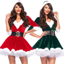 New Sexy Christmas Costume for Halloween Cosplay Party Dress for Women