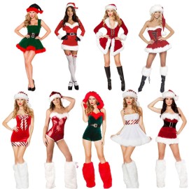 Sexy Christmas Girl Cosplay Dress for Bar Performance and Holiday Parties