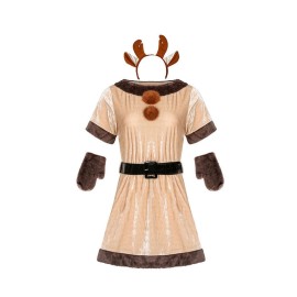 Christmas Reindeer Brown Dance Party Costume for Festive Celebrations