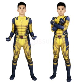 Kids Deadpool 3 Wolverine Cosplay Costumes For Halloween