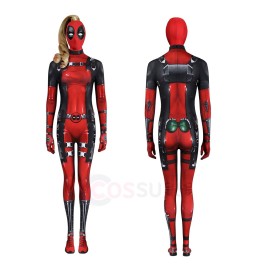 Deadpool 3 Lady Cosplay Costumes Comic Version Jumpsuit
