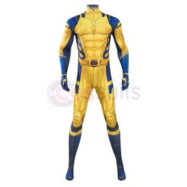 Wolverine Cosplay Jumpsuit Yellow Deadpool 3 Wolverine Costumes