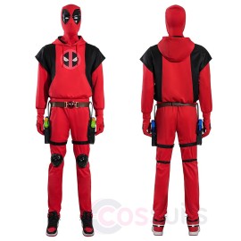 Deadpool 3 Wade Winston Red Hoodies Cosplay Costumes