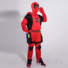 Kids Deadpool 3 Cosplay Costume Wade Winston Hoodies