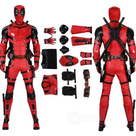 Deadpool 3 Red Cosplay Costumes Wade Wilson Halloween Suit