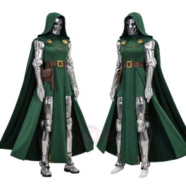 Women's Doctor Doom Cosplay Costume Dr. Victor Von Doom Suit Top Level