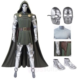 New Avengers 5 Doctor Doom Doomsday Cosplay Costume Halloween Jumpsuit