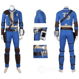 2024 Fallout 33 Blue Cosplay Costume Hank MacLean Cosplay Suit