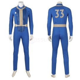 2024 Fallout 33 Blue Cosplay Costume Hank MacLean Cosplay Suit