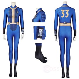 Fallout Season 1 Cosplay Costume Lucy Blue Cosplay Jumpsuit