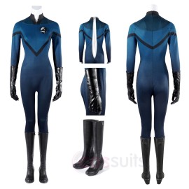 Fantastic Four 2005 Invisible Woman Cosplay Costume Susan Storm Cosplay Suit