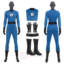 Fantastic Four Sue Storm Invisible Woman Cosplay Costume Jumpsuit