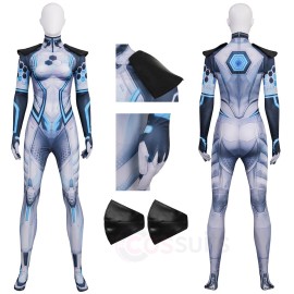 Fantastic Four Invisible Woman Future Foundation Printed Cosplay Costume