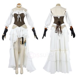 Final Fantasy XIV Ishgard Healing White Cosplay Costume