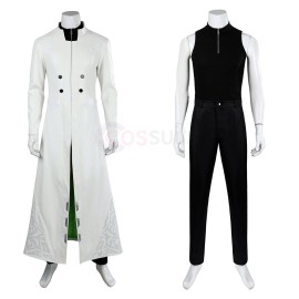 FF 7 Ever Crisis Sephiroth Lifestream White Cosplay Costumes