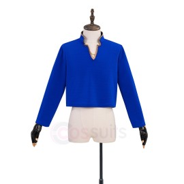 Final Fantasy XIV Seneschal Prince Blue Cosplay Costume for Halloween Party