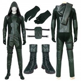 Oliver Queen Cosplay Costume Arrow Season 8 Suits