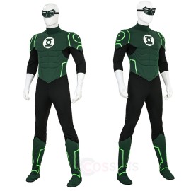 Green Cosmic Hero Cosplay Costume Top Level Bodysuit